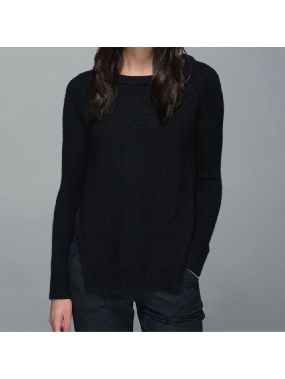 Lululemon Yin to You Merino wool sweater black size 2